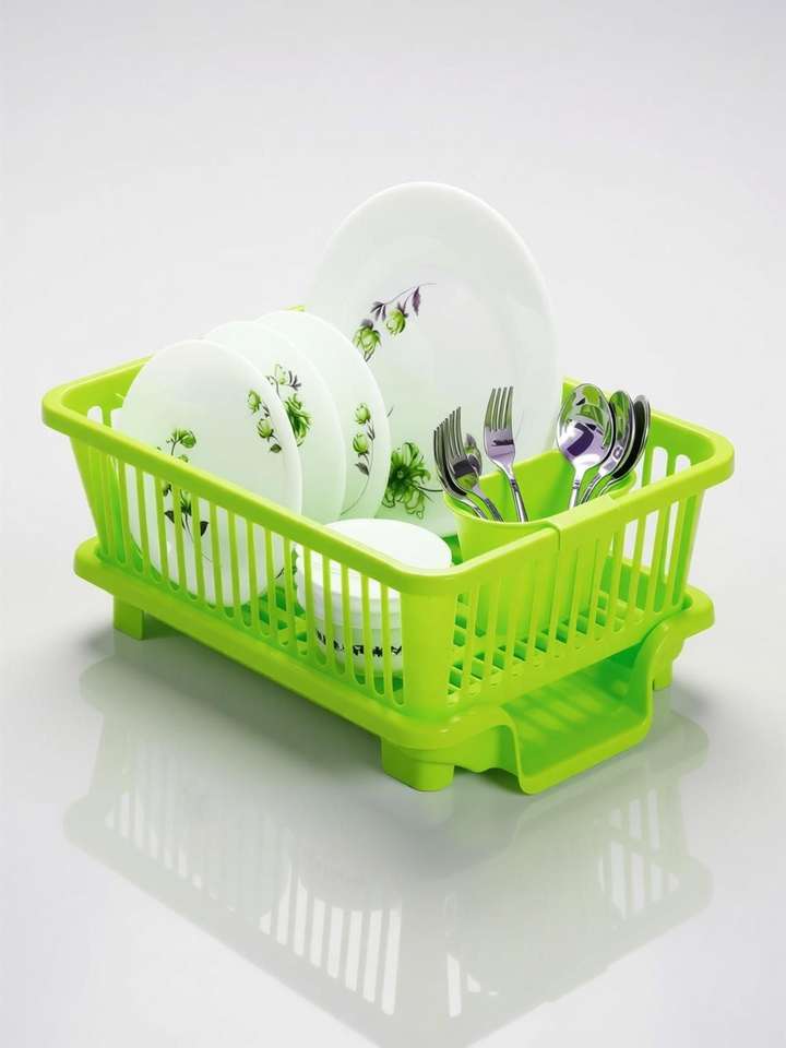 Dish Drainer Kitchen Rack (Plastic)