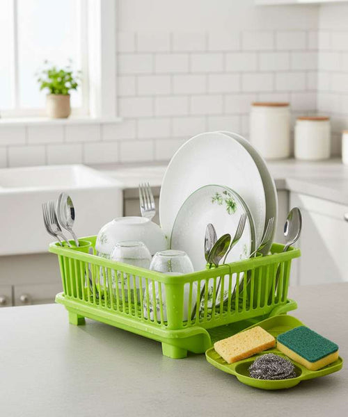 Dish Drainer Kitchen Rack (Plastic)